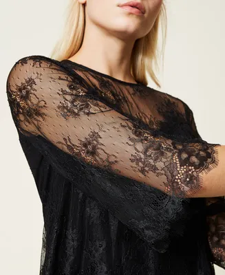 Блузка с кружевом - Интернет магазин женской одежды