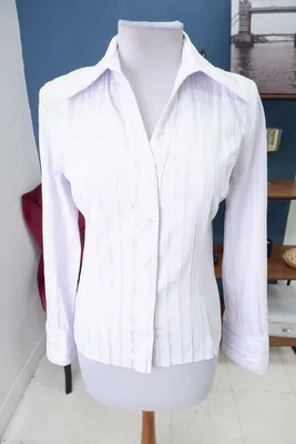 Купить Элегантный длинный рукав Твердый V-образный вырез Шифоновая блузка  Женщины Топы Женские офисные рубашки Плюс Размер 3XL | Joom