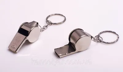 Брелок для ключей металлический - свисток: продажа, цена в Киеве. Брелоки  от \"Оптово-розничный интернет-магазин \"Канцеляр\"\" - 722423142