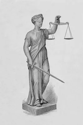 Фемида (богиня правосудия) — рисунок (гравюра) с большим разрешением —  Abali.ru