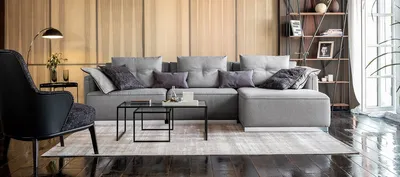 Модульные П-образные диваны от производителя в Москве – Купить большой  П-образный диван