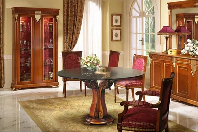 Обеденные столы в классическом стиле премиум-класса, цена – купить  дизайнерский обеденный стол в классическом стиле