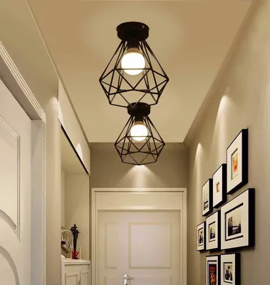Светильник в коридор настенный: бра, потолочные и другие варианты, фото  интерьера