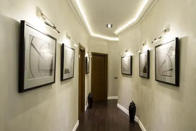 Подсветка картин в коридоре - 72 фото
