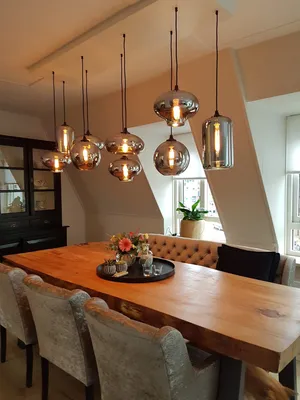 Лампа на кухню над столом - 65 фото
