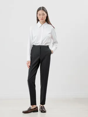 Классические женские брюки со стрелками цвет Черный арт.1118855ca0399  купить в интернет-магазине Pompa