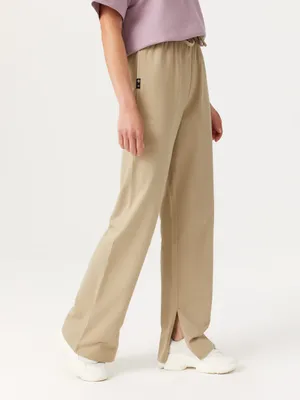 Прямые трикотажные брюки цвет: хаки/оливковый, артикул: 1807011529 – купить  в интернет-магазине sela