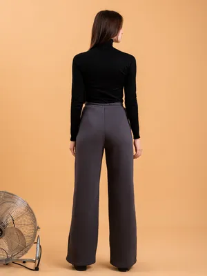 Трикотажные широкие брюки (LL7242-99) купить за 599 руб. в  интернет-магазине O'STIN