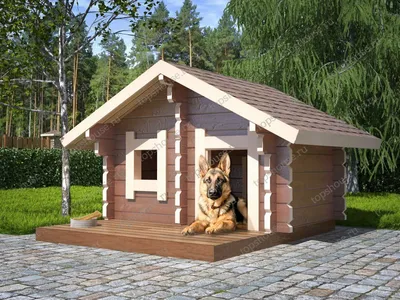 Будка для собак «ДогХаус» с помостом - купить по выгодной цене от  производителя «ТопсХаус» в Москве. Хозблоки для дачи/Хозяйственные постройки