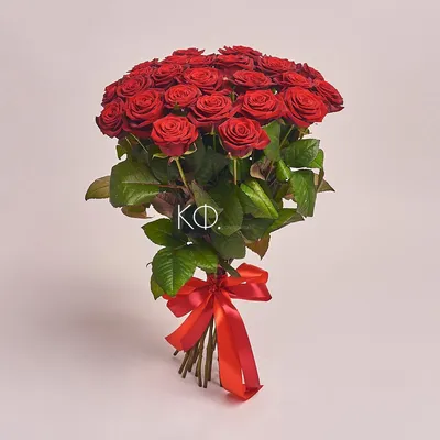 Букет из 19 красных роз Ред Наоми 60 см. купить в Краснодаре с доставкой