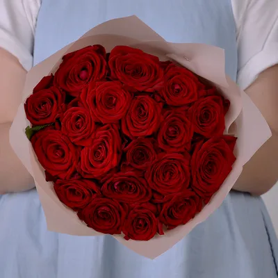 19 красных роз premium 40 см - купить в Москве по цене 2290 р - Magic Flower