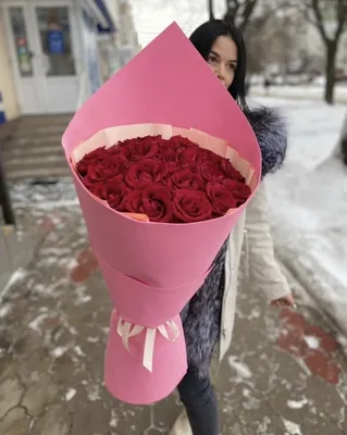 Микс букет розовых роз от 19 шт. за 6 690 руб. | Бесплатная доставка цветов  по Москве