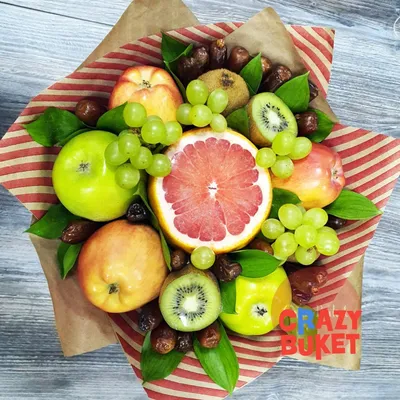Букет из фруктов — как подарить лето зимой