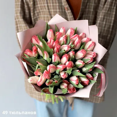 Букет из махровых тюльпанов - заказать доставку цветов в Москве от Leto  Flowers