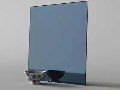 Цветное зеркало (графит) - Астраханская стекольная мастерская