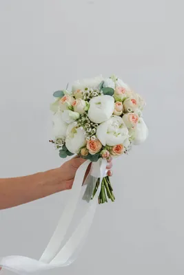 Букет невесты и бутоньерка из сухоцветов - купить с доставкой в Омске -  Лаванда