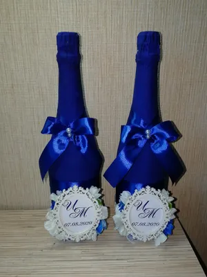 Оформление бутылок на свадьбу (пара, то есть за 2 шт) | Karamel96 -  подарки, стильные сувениры и свадебный декор Екатеринбург