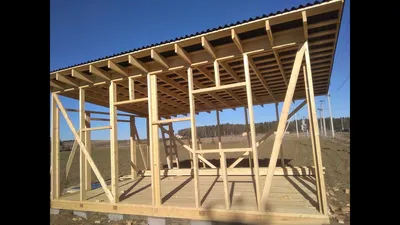 DIY 6-by-4 mini house construction with a lean-to roof - YouTube