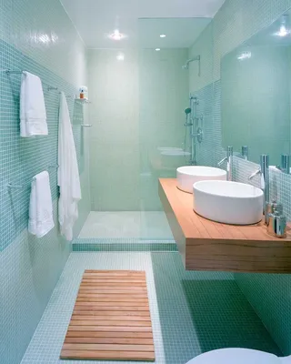 Красивая бюджетная ванная комната - 79 фото