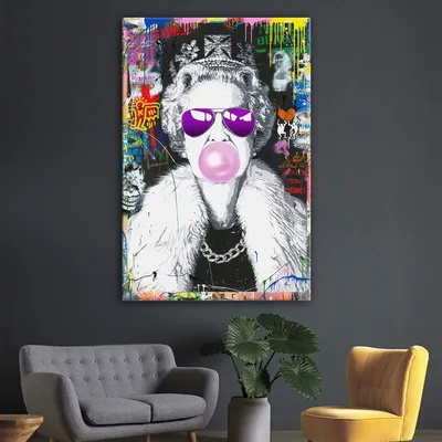 Картина в стиле поп-арт Королева Авиатор, цена 540 грн — Prom.ua  (ID#1482494354)