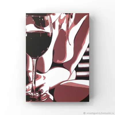 Картины: Картина акрилом в стиле поп арт. Девушка пьет вино – купить на  Ярмарке Мастеров – L12Z6RU | Картины, Челябинск