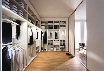 75 современных идей дизайна гардеробной комнаты с фото