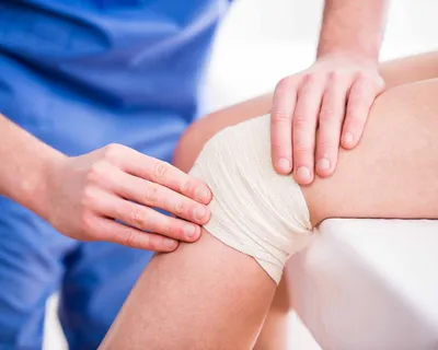 Эластичный бинт при болях в коленях | Lauma Medical