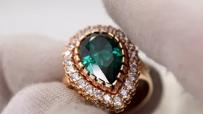 Авторское кольцо Hurrem из сериала Великолепный Век с большим камнем купить  от 36875 грн | EliteGold.ua