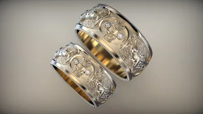Венчальные кольца «Венценосный Херувим» | Ювелирная мастерская династия