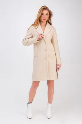 Весеннее пальто с разрезами 'Аманда' бежевое– купить по доступной цене в  интернет-магазине – BEZET