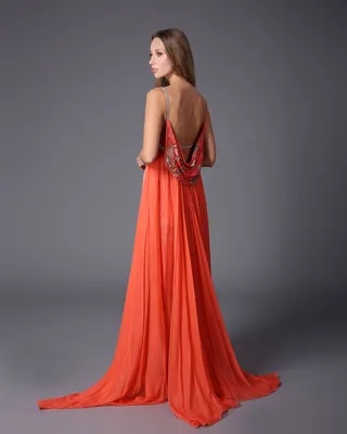 КЕТРИН - Элегантное вечернее платье из шелка. Вечерние платья с открыт –  BÉRMAN Bridal
