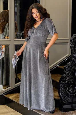 Вечернее платье \"Марая\" серебро купить за 1850 грн. В интернет магазине  modna-panyanka.com.ua