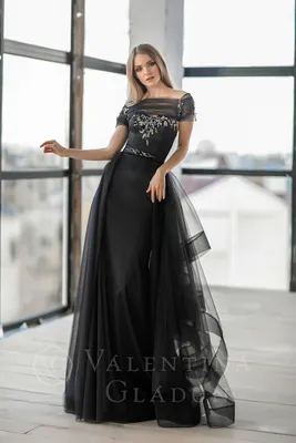 Вечерние черные платья оптом в Харькове. Купить черное вечернее платье  можно в салоне Валентины Гладун.