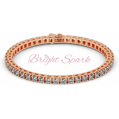 Теннисный браслет из золота с камнями Jasmine 5 карат – купить по отличной  цене в интернет-магазине Bright Spark