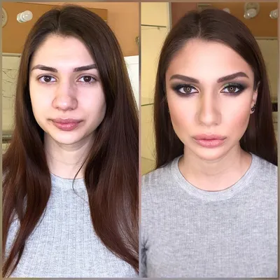 Pin on before and after make up
