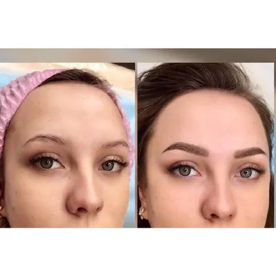 Брови до и после (перманентный макияж)- купить в Киеве | Tufishop.com.ua
