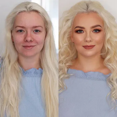 Макияж: фото до и после | WDAY