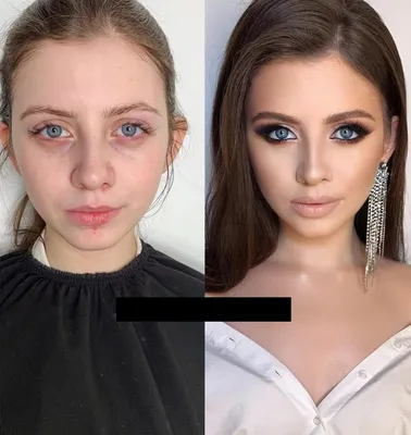 Неудачный макияж до и после - 47 фото