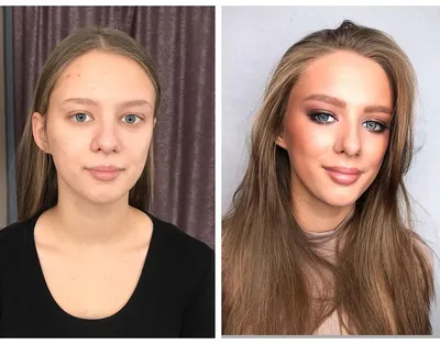 Как вечерний макияж меняет лицо: 20 реальных фото до и после | PARENTS