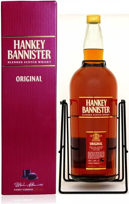 Виски \"Hankey Bannister\" Original, в подарочной коробке with cradle, 4.5 л  — купить виски \"Хэнки Баннистер\" Ориджинл, на качелях в упаковке, 4500 мл –  цена 15824 руб, отзывы в Winestyle