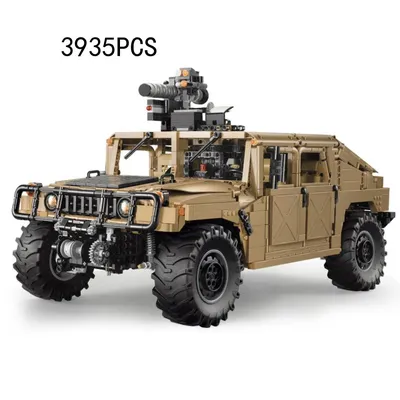 Технический военный конструктор HMMWV, масштаб 1:8, 4x4, Hummer, Humvee,  2,4 ГГц, радиоуправляемая машина, паровые кирпичи, игрушки на  радиоуправлении - купить по выгодной цене | AliExpress