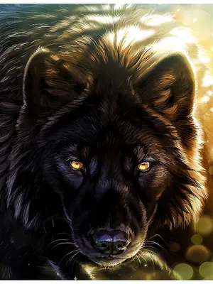 Картина по номерам \"Волк на охоте\" 40х50 Emblem. 9648786 купить в  интернет-магазине Wildberries