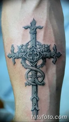 Фото рисунка тату Православный крест 12.10.2018 №206 - tattoo Orthodox -  tatufoto.com - tatufoto.com