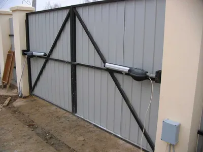 Утепленные металлические распашные ворота: цена теплых распашных ворот в СПб