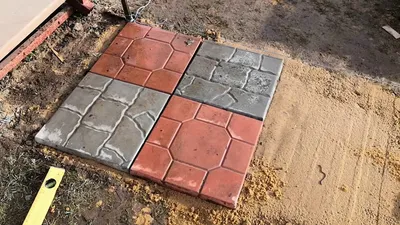 Укладка тротуарной плитки своими руками - YouTube