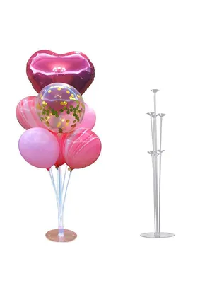 Подставка / Стойка для воздушных шаров, фонтан, 7 насадок, 35см. 3А  15341974 купить в интернет-магазине Wildberries