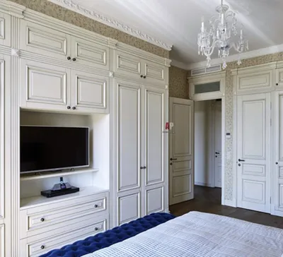 Шкафы в комнату в классическом стиле на заказ недорого в СПб