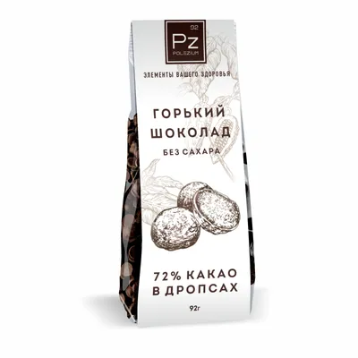Горький шоколад 72% без сахара (в дропсах), 92г купить в Москве, цена 234 ₽  - интернет-магазин Эко Дары