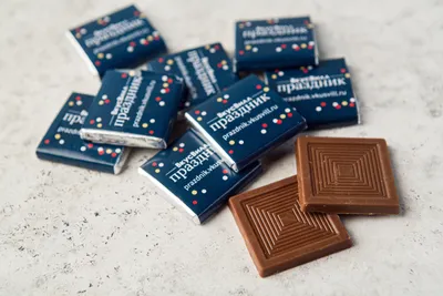 Шоколадки мини с Вашим логотипом, 1000 шт от Вкусвилл Праздник