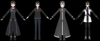 Kirito - FBX 3D Model by AzureBerylBlue